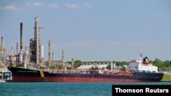 FILE - A handout image shows the Thalassa Desgagnes tanker, now called the Asphalt Princess, in Sarnia, Ontario, Canada, June 19, 2016. (Kevin D.Majewski/Handout via Reuters)