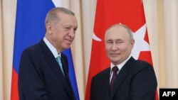 Serokê Tirkîyê Recep Tayyîp Erdogan û Serokê Rûsya Vladimir Putin, Soçî, 23 Îlon,2023.
