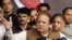Pakistan's incoming Prime Minister Nawaz Sharif addresses his party's newly elected MPs in Lahore on May 20, 2013