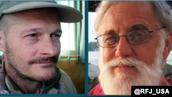 پال ادوین اُوِربی (راست) و مارک رندال فریکس در افغانستان ناپدیده شده‌اند