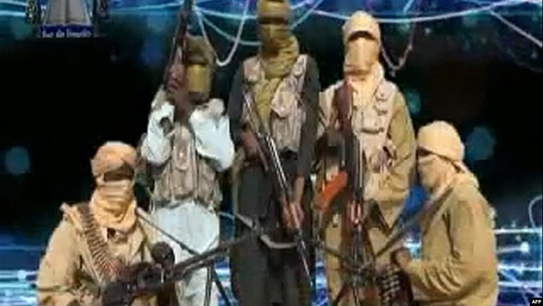 An image grabbed on Dec. 24, 2012 from a video released by the radical Islamist group known as Ansaru, which has claimed responsibility for the recent kidnapping of a French man. 