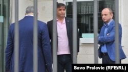 Poslanici Demokratskog fronta Nebojša Medojević i Milan Knežević (arhiva, slobodnaevropa.org)