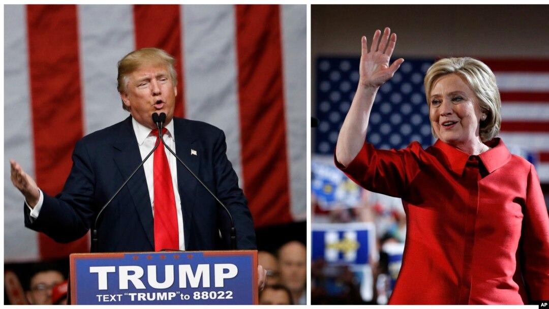 Republican presidential candidate Donald Trump, right, won South Carolina's Republican primary, while Democratic presidential candidate Hillary Clinton won Nevada's Democratic caucuses, Feb. 20, 2016.