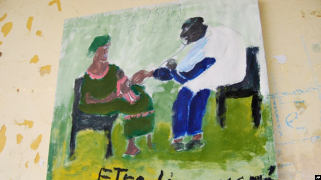 Students decorated school's courtyard with paintings illustrating their rights