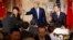 Secretary of State John Kerry, second from right, toasts with Secretary of Treasury Jack Lew, left, Chinese Vice Premier Liu Yandong, second from left, and China's State Councilor Yang Jiechi, right, during a joint banquet at the U.S.-China Security and E