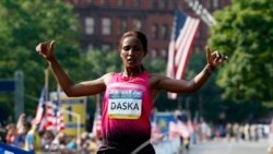 Atleet Maammituu Daskaa Dorgommii  Figiicha Maaraatonii Dubartootaa Fraankfart Irratti Injifatte