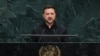 Президент України Володимир Зеленський під час виступу на Генасамблеї ООН, Нью-Йорк, 23 вересня 2026. AFP