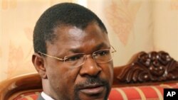 FILE-In this file photo taken Thursday, July 8, 2010 Kenyan Foreign Affairs Minister Moses Wetangula is seen during an interview with The Associated Press in Nairobi, Kenya. Wetangula quit his Cabinet post on Wednesday, Oct. 27, 2010 to allow investigatio