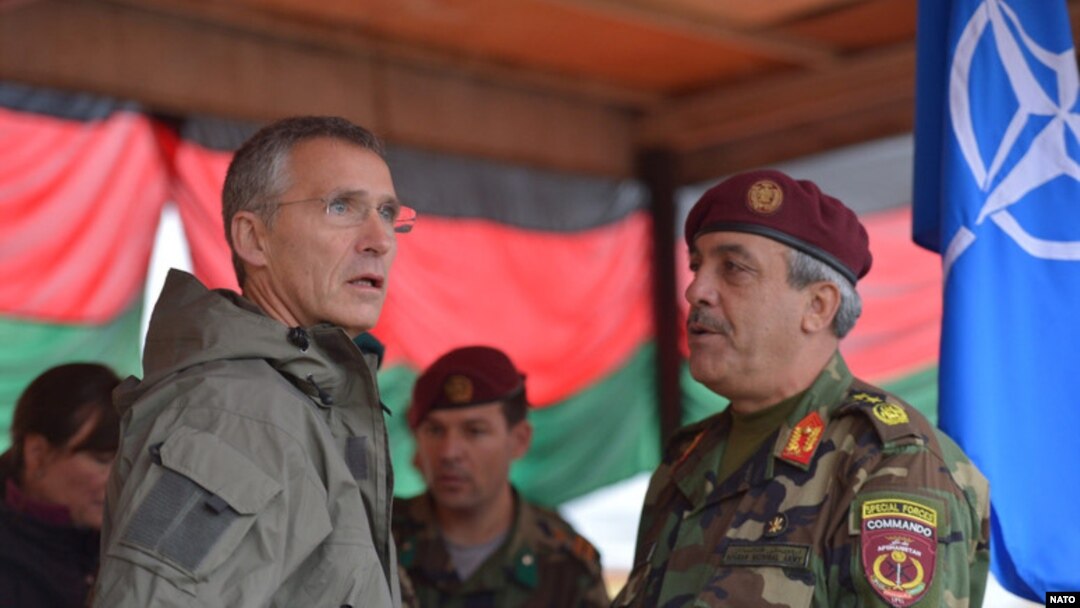 NATO Bosh kotibi Jens Stoltenberg Afg'onistonda, 6-noyabr, 2014-yil.