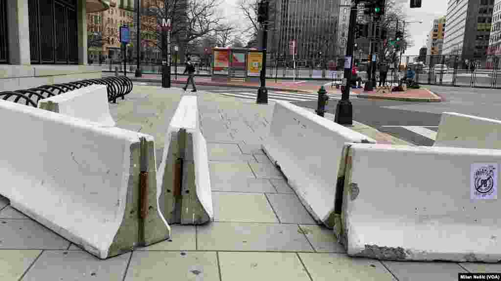 USA, Washington, city center ahead of inauguration