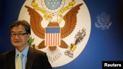 U.S. Special Representative for North Korea Policy Joseph Yun arrives at a meeting with the media in Bangkok, Thailand, Dec. 15, 2017.