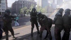 Police Clash With Protesters in Chile 