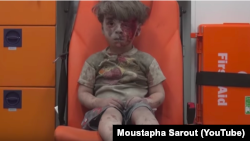 Capture d'écran de la vidéo de Moustapha Sarout, Aleppo Media Center, à Alep. La vidéo a été postée le 17 août sur son compte YouTube. 