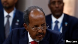 FILE - Somali president Hassan Sheikh Mohamud.