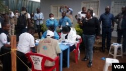 Début de la campagne de vaccination à Beni, RDC, le 8 août 2018 (VOA/Malivika)