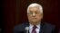 Palestinian President Mahmoud Abbas chairs a Palestinian Liberation Organization (PLO) executive committee meeting in the West Bank city of Ramallah, Aug. 22, 2015. 