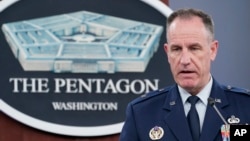 Pentagon spokesman Air Force Brig. Gen. Patrick Ryder speaks during a briefing at the Pentagon in Washington, Tuesday, Nov. 1, 2022. (AP Photo/Susan Walsh)