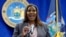 Jaksa Agung negara bagian New York Letitia James berbicara dalam konferensi pers di kantornya di New York, pada 21 Mei 2021. (Foto: AP/Richard Drew)