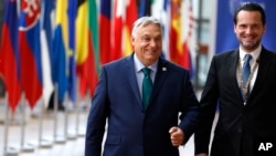 Waziri mkuu wa Hungary Viktor Orban, akiwasili mjini Brussels. Juni 27, 2024