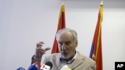 Tužilac za ratne zločine Vladimir Vukčević na konferenciji za novinare u Beogradu