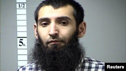 Sayfullo Saipov, the suspect in the New York City truck attack is seen in this handout photo released, Nov. 1, 2017, by St. Charles County Department of Corrections.