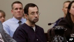 Larry Nassar, lors de l'audience de détermination de la peine à Lansing, Michigan, le 24 janvier 2018