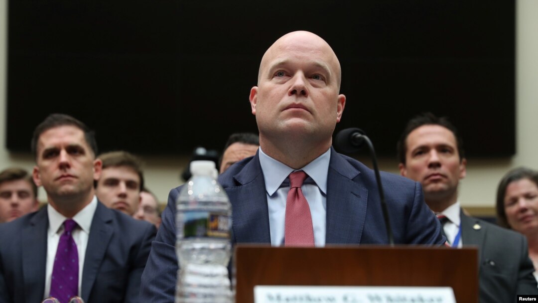 Quyền Bộ trưởng Tư pháp Hoa Kỳ Matthew Whitaker nói ông "không can thiệp theo bất cứ cách nào" vào cuộc điều tra của Công tố viên Đặc biệt Robert Mueller