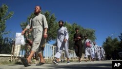 صوبہ پاروان سے رہائی پانے والے افغان طالبان قیدی