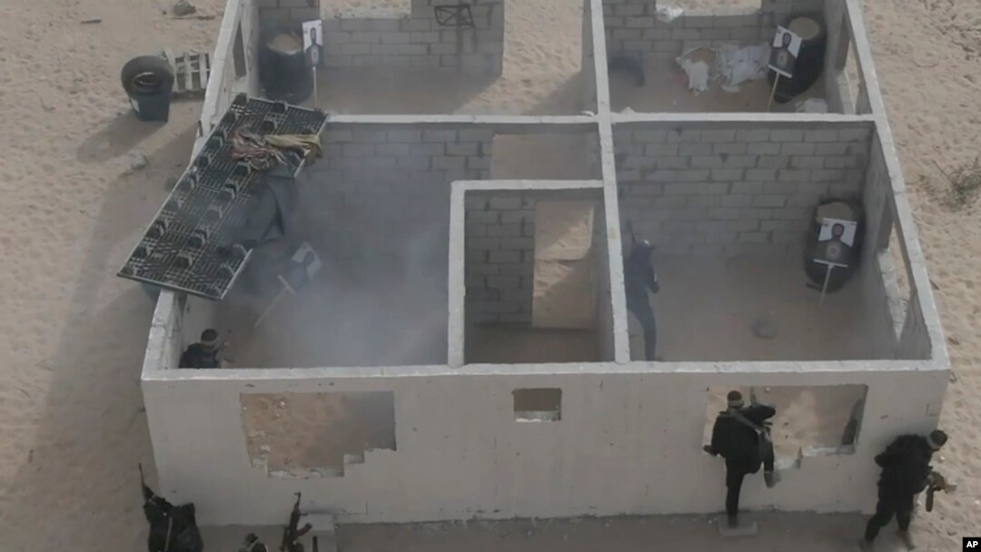Fotografija koju je Hamas pokazuje uvježbavanje militanata prije upada u Izrael