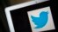 FILE - A portrait of the Twitter logo.
