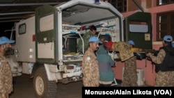 La Monusco a évacué des demandeurs d'asile burundais après des altercations, en territoire de Walungu, RDC, le 17 septembre 2017. (VOA/Monusco/Alain Likota)