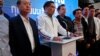 Uttama Savanayana, Palang Pracharat Party leader, holds a news conference during the general election in Bangkok, Thailand, March 24, 2019.