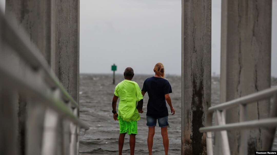 Bay Vista Park saat Elsa menguat menjadi badai Kategori 1, beberapa jam sebelum diperkirakan mendarat di Pantai Teluk utara Florida, di St. Petersburg. (Foto: Reueters)