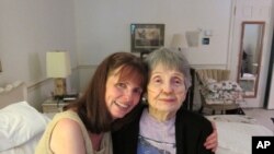 Gail Moore and her mother Dorothy recorded their StoryCorps Legacy interview at the older woman's home, where she now lives under hospice care