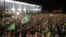 Protestas frente al palacio presidencial de Planalto, en la capital brasileña, por el nombramiento de Lula da Silva en el gabinete de la presidenta Rousseff.