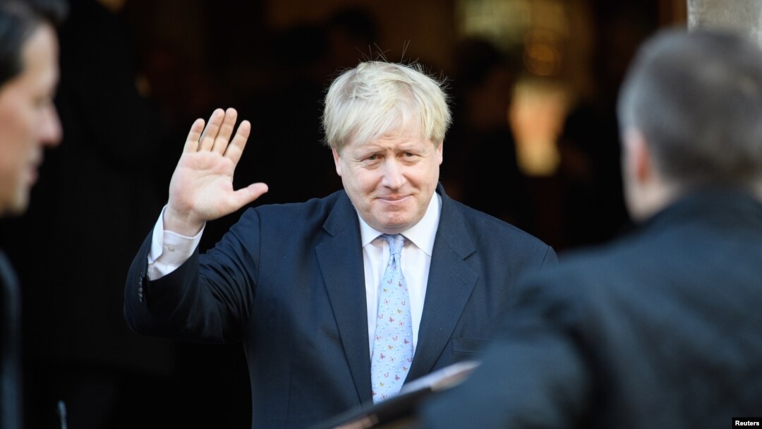 Menteri Luar Negeri Inggris Boris Johnson di London (17/1). (Reuters/Leon Neal)
