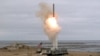 Militer AS menguji rudal jelajah di Pulau San Nicolas Island, California, Minggu, 18 Agustus 2019. (Foto: Dephan AS).