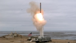 FILE - The Defense Department conducted a flight test of a conventionally configured ground-launched cruise missile at San Nicolas Island, Calif., Aug. 18, 2019. (Photo courtesy of Defense.gov)