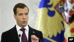 Russia's President Dmitry Medvedev at the Kremlin, 30 Nov. 20