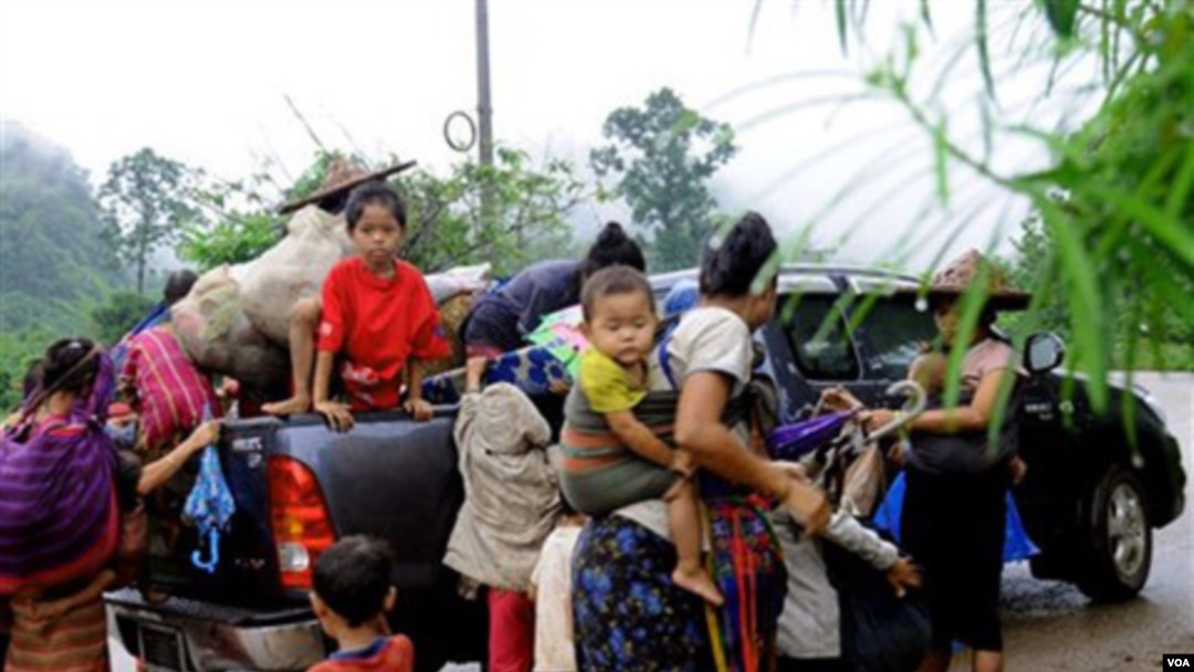 Para pengungsi Birma dari etnis minoritas Karen yang mengungsi ke Thailand (foto dokumentasi).
