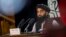 FILE - Taliban government spokesman Zabihullah Mujahid gives a press conference in Kabul, Afghanistan, Sept. 21, 2021. 