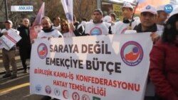 Memurlar Ankara’da 2020 Bütçesini Protesto Etti