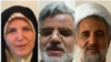 Iranian lawmakers, from left, Masoumeh Aghapour Alishahi, Mahmoud Sadeghi and Mojtaba Zolnour posted social media videos of themselves saying they have the coronavirus.