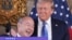 SoftBank Group CEO Masayoshi Son smiles with President-elect Donald Trump during a news conference at Mar-a-Lago, Monday, Dec. 16, 2024, in Palm Beach, Florida. (AP Photo/Evan Vucci)