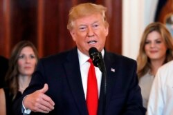 President Donald Trump speaks at the White House in Washington, June 24, 2019.