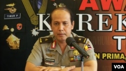 Kabiro Penerangan Masyarakat Mabes Polri, Brigjen Pol Boy Rafli Amar (VOA/Andylala).