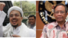 Menko Polhukam Mahfud MD (kanan) dan pemimpin Front Pembela Islam (FPI) Rizieq Shihab (Foto: kombinasi)