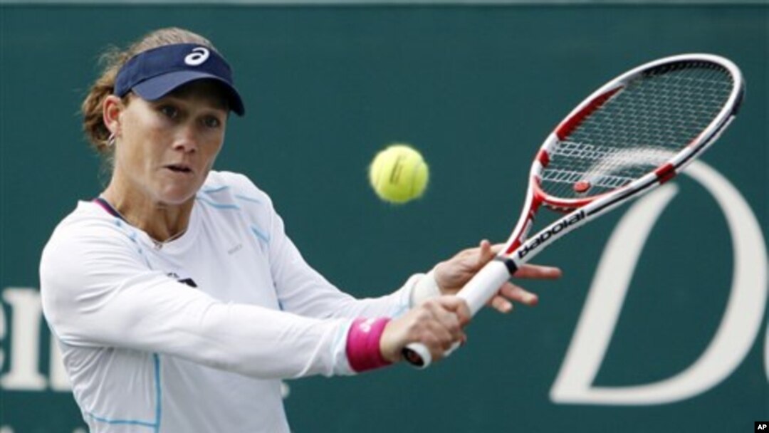 Samantha Stosur maju ke babak final Family Circle Cup setelah mengalahkan Venus WIlliams di Charleston, South Carolina (6/4).