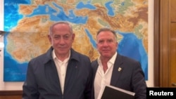 Steve Witkoff (kanan), utusan Timur Tengah Presiden terpilih AS Donald Trump, bertemu PM Israel Benjamin Netanyahu. 