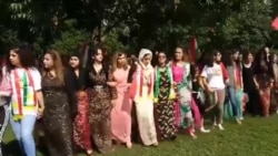 Women Dance at DC Kurdish Solidarity Rally